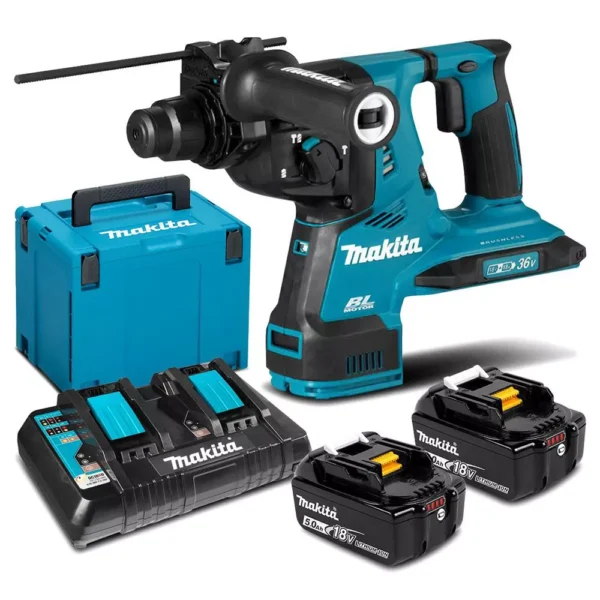 Makita 18Vx2 28 mm (1-1/8") Cordless Combination Hammer DHR282PT2J - Image 2