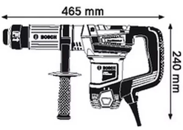 Bosch 1100 W 7.5 J 2850 rpm Heavy Duty Demolition Hammer GSH 5 - Image 3