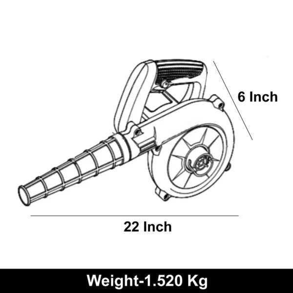 Elmico 450 W 15000 RPM Electric Air Blower EB02 - Image 3