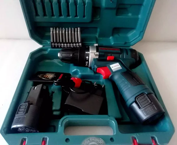 Gaocheng 10 mm 12 V 420-1350 RPM Cordless Screwdriver and Drill DSD12 - Image 2