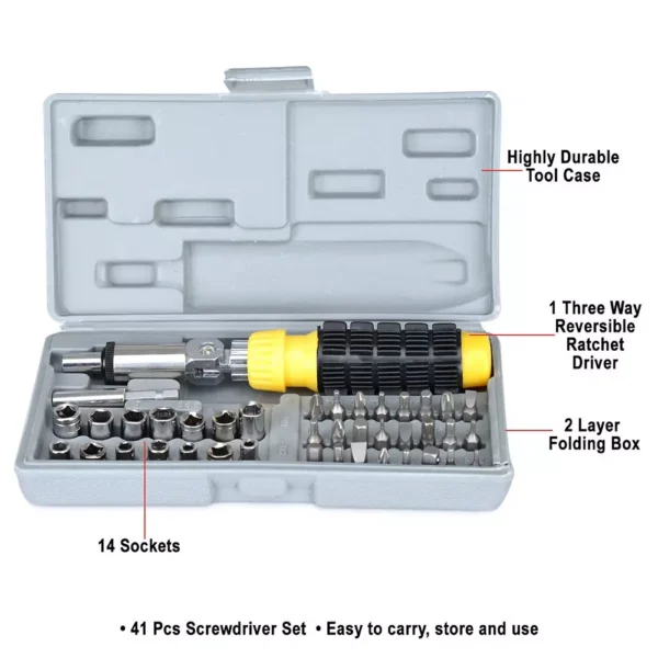 Generic Drill Machine With Screwdriver Set Combo 112 Pcs - Image 3