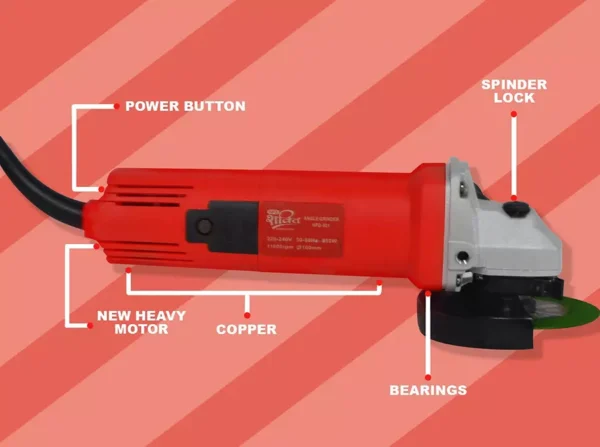 HPD Shakti HPD-801 850 W 100 mm Angle Grinder - Image 3