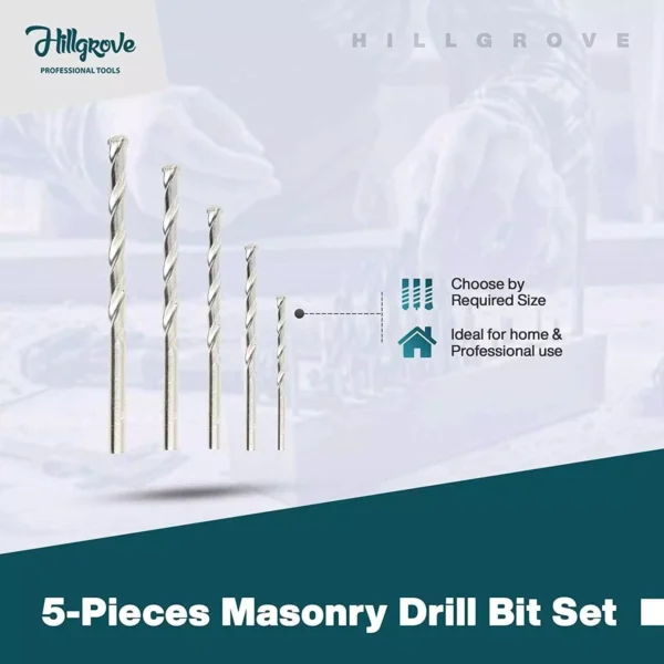 Hillgrove 1000 W 13 mm Drill Machine with 10 Pcs Masonry Drill Bit & Gloves, HGCM229M1 - Image 3