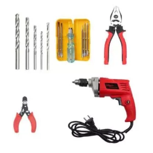 Hillgrove 550 w drill machine 1 pc masonry drill bits combo, hgcm470m1