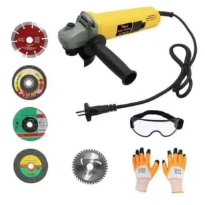 Hillgrove 850 w 11000 rpm angle grinder with safety googles combo, hgcm387m1