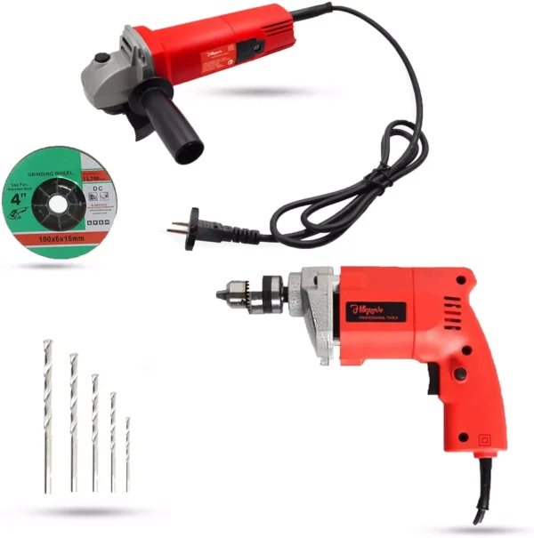 Hillgrove Angle Grinder with Drill Machine 4 inch, HGCM531M1
