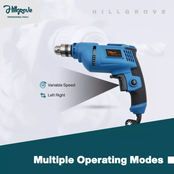 Hillgrove Chuck Size 10 mm Drill Machine 2600 RPM, HGCM862M1 - Image 3