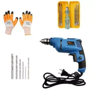 Hillgrove hgcm323m1 500 w 10 mm drill machine, hand gloves hgcm615