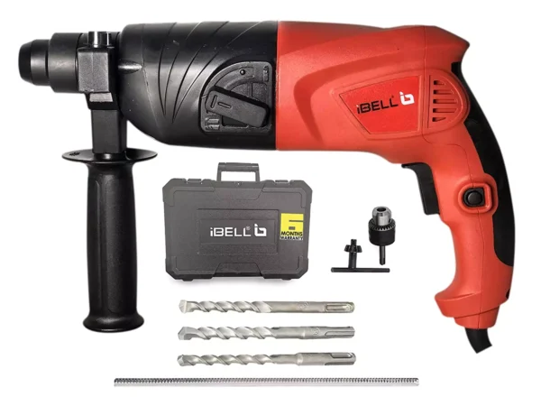 IBELL RH20-25 SDS-Plus 20mm 500W Heavy Duty Rotary Hammer Drill Vibration Control
