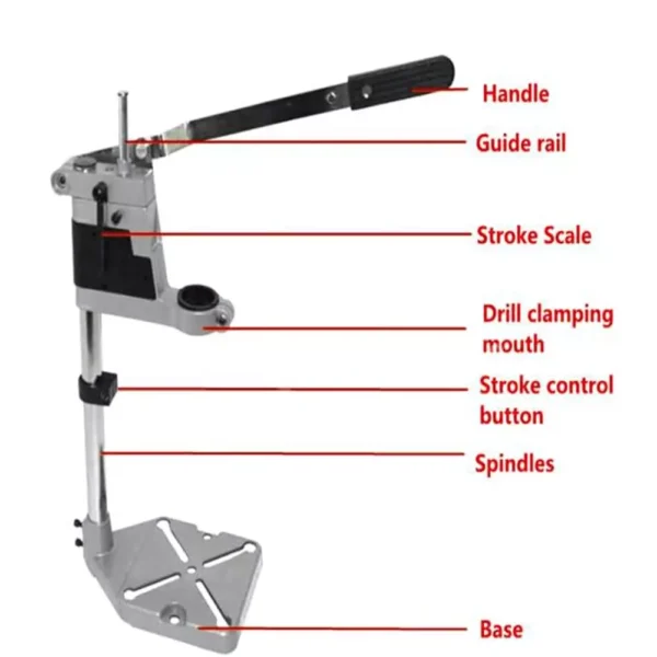 Kennex Clif 400mm Hand Drill Stand Converter to Bench Press, 125 - Image 2