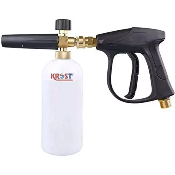 Krost Pressure Washer Gun | Foam Lance | Foam Cannon Adjustable Jet Wash Quick Release 5 Pressure Washer Nozzles. (1000Ml Foam Spray Gun)