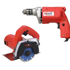 Krost Tc 10a Combo Of 10mm Drill And 4 Inch Cutter Machine For Marble, Drill Machine + Marble Cutter