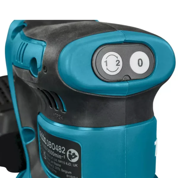 Makita 18 V Brushless Finishing Sander, DBO482RTJ - Image 3