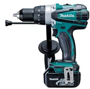 Makita dhp458rfe 0 6000 bpm 18 v hammer drill driver