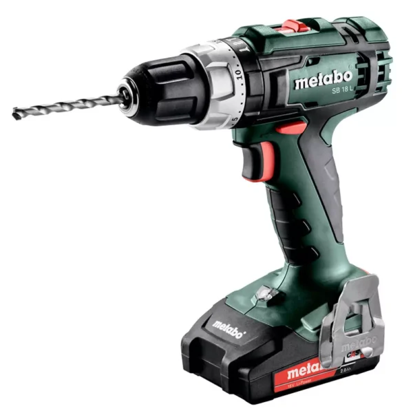 Metabo 1.5-13 mm 18 V 450-1800 RPM Cordless Impact Drill - Image 2