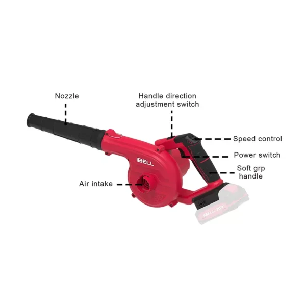 IBELL 2.6M3/Min Cordless Blower CB2068S000 - Image 2