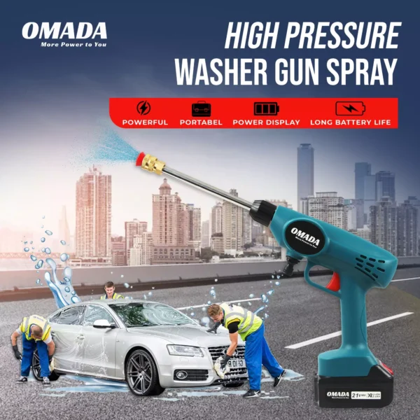 Omada 21V Automatic High Pressure Washer Gun Spray OMD-0046N - Image 3