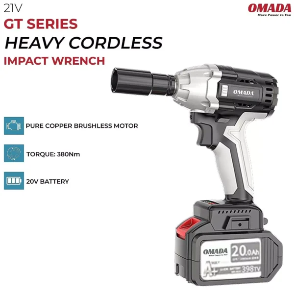 Omada 3600 rpm 21 V Li-Ion Battery Cordless Drill OMD-GT-1004 - Image 3