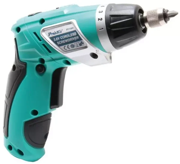 Pro'sKit 12 V 50 Hz Cordless Drill Driver PT-1201F - Image 2