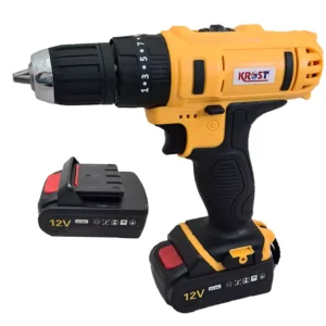 Screwdriver with 2 batteries, led torch variable speed and torque setting (25+1)