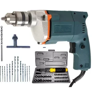 Tiger 10mm Drill Machine With 41 Pcs Screwdriver Kit + 13 Hss And 1 Masonry Bit