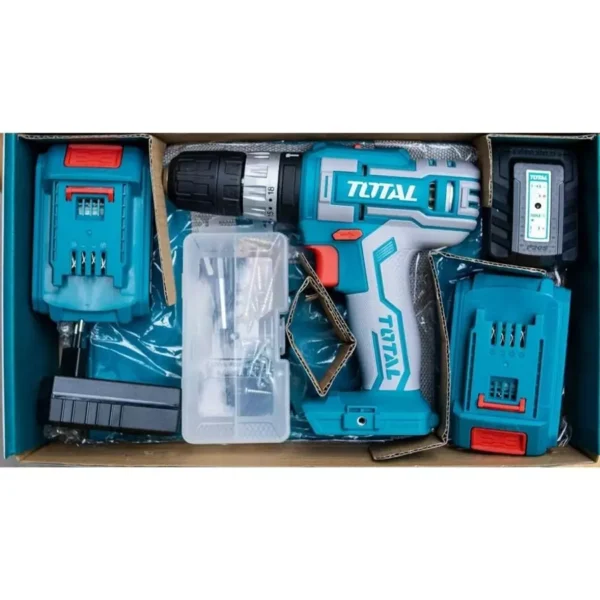 Total 0.8-10 mm Chuck Size 20 V 1350 rpm Cordless Drill, TDLI20025 - Image 2