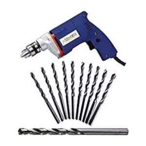 Turkish 10mm 10 Pcs Hss Drills With Drill Machine