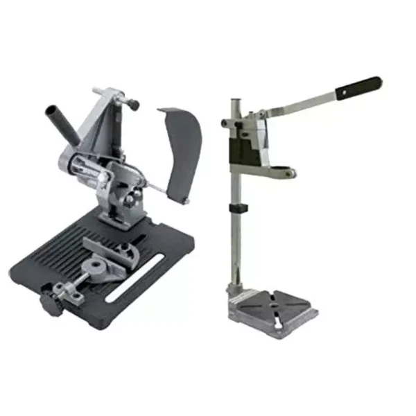 Turkish Angle Stand for 100-250mm Grinder & Power Drill Stand with Aluminium Base Combo, BG125 & 6106 - Image 3