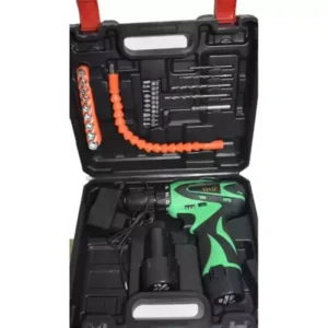 Vivo vv cd 12c 12 v heavy duty cordless drill machine kit (set of 37 pcs)