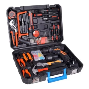 Voltz 112pcs electric tools set tool kits 12 v cordless drill lithium lon with 112 piece tool set