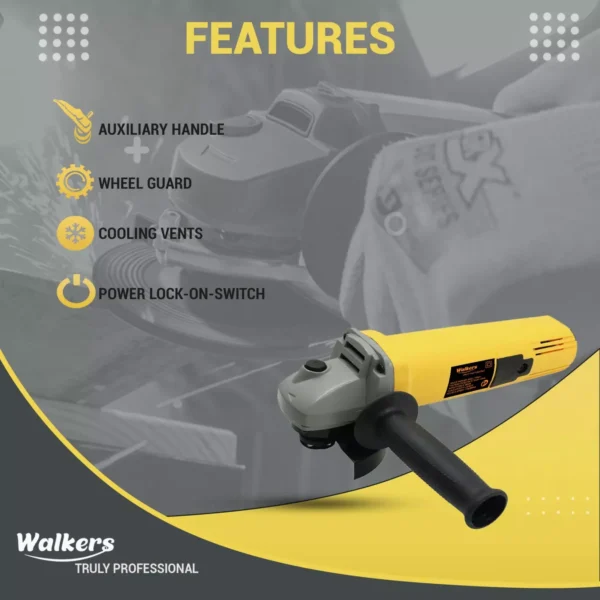 Walkers 4 inch Angle Grinder 100 mm Wheel Diameter, WKCB455M1 - Image 3