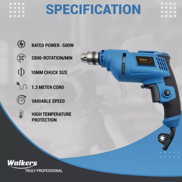 Walkers 4 inch Angle Grinder with All Wheels 100 mm Diameter, WKCB442M1 - Image 2