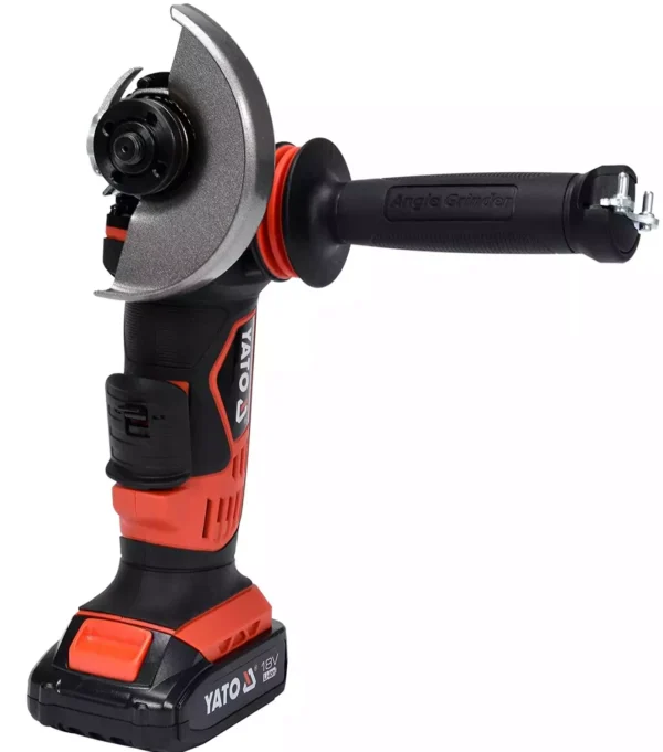 Yato 10000 RPM Battery Operated Cordless Angle Grinder YT-82825 with Battery & Charger - Image 2