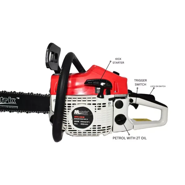 GSCPT Matrix Heavy Duty 2 Stroke Chainsaw 58CC 18inch rpm 2800 Fuel Chainsaw Without Battery - Image 3