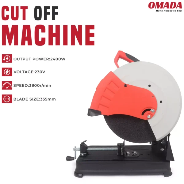 Omada OMD-CUTTER9011 2400W Stainless Steel Hard Metal Cut Off Machine - Image 2