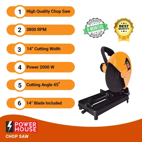 Powerhouse 355 Mm Chop Saw Machine With Wheel Phcm355 With 6 Months Warranty 002 2.webp