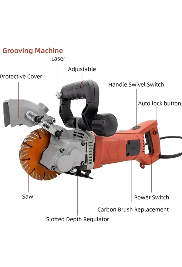 Voltz 133 4300w Electric Wall Chaser With Laser Guide Groove Cutting Machine Slotting Machine 001 2.webp