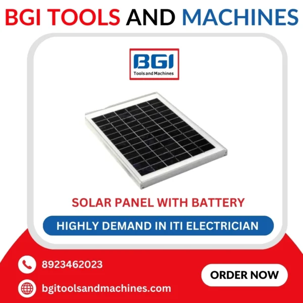 Solar panel with Battery