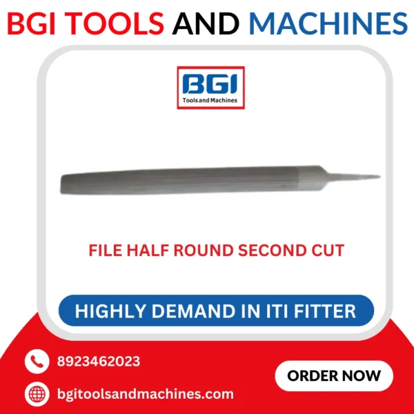 File half round second cut