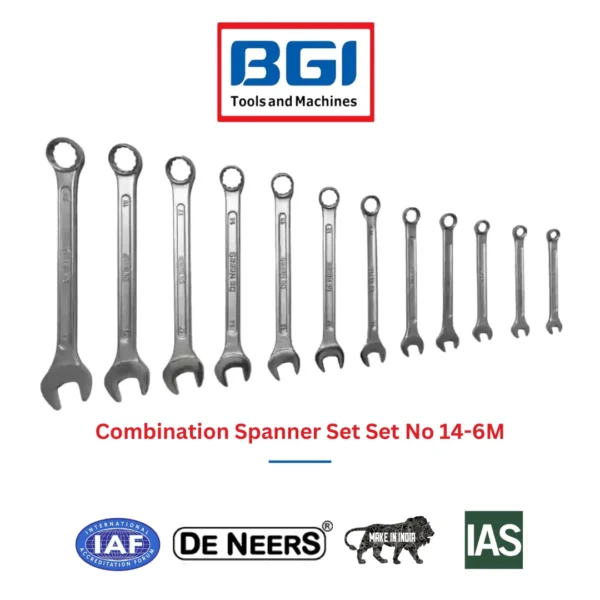 Combination Spanner Set Set No 14-6M De Neers (HSN 8204)