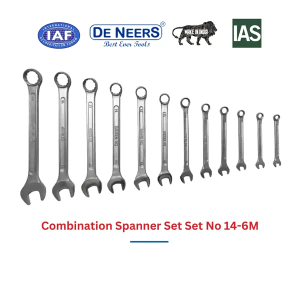 Combination Spanner Set Set No 14-6M De Neers (HSN 8204) - Image 3