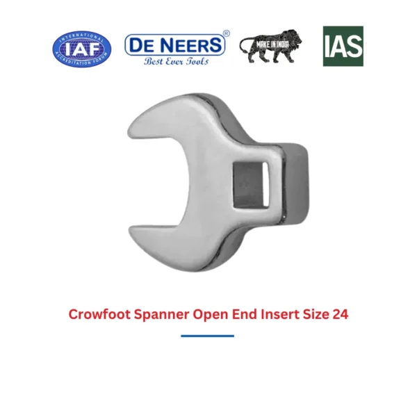 Crowfoot Spanner Open End Insert Size 24 De Neers (HSN 8204) - Image 3