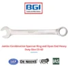 Jumbo Combination Spanner Ring and Open End Heavy Duty Size CS-82 De Neers (HSN 8204)