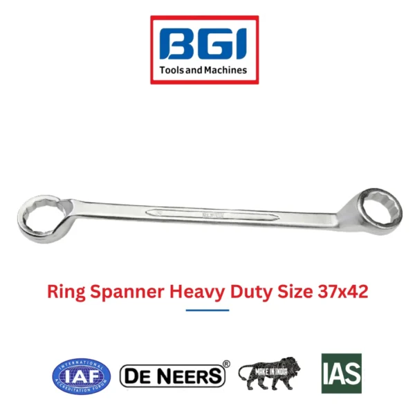 Ring Spanner Heavy Duty Size 37x42 Deneers (HSN 8204)