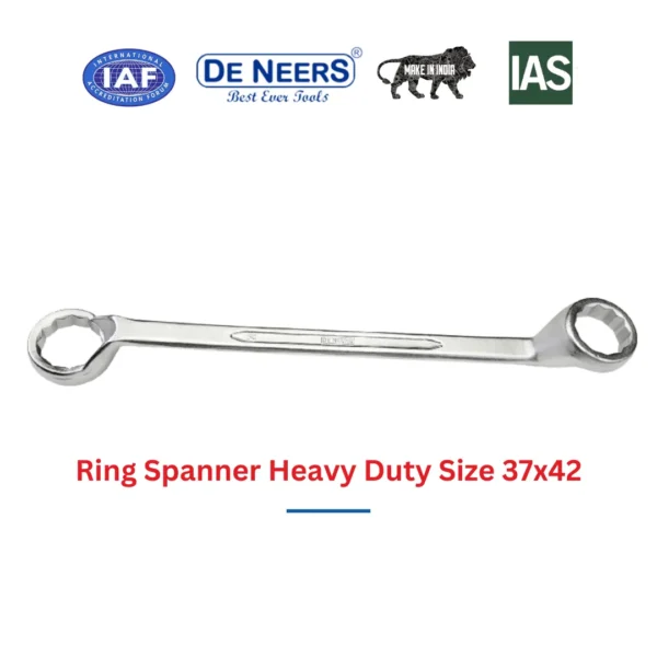 Ring Spanner Heavy Duty Size 37x42 Deneers (HSN 8204) - Image 3