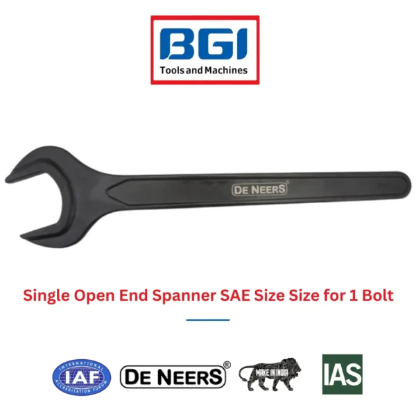 Single Open End Spanner SAE Size Size for 1 Bolt De Neers (HSN 8204)