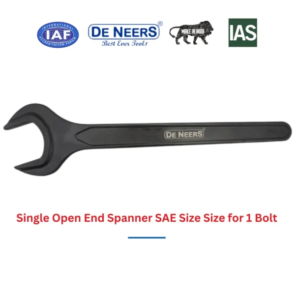 Single Open End Spanner SAE Size Size for 1 Bolt De Neers (HSN 8204) - Image 3