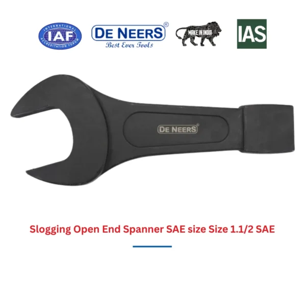 Slogging Open End Spanner SAE size Size 1.1/2 SAE De Neers (HSN 8204) - Image 3