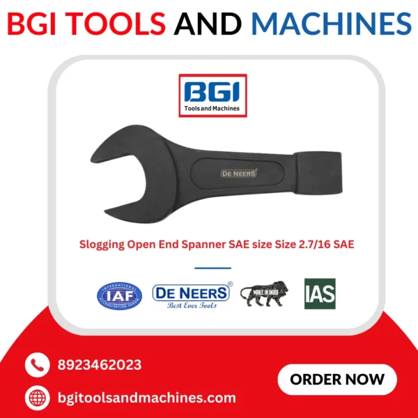 Slogging Open End Spanner SAE size Size 2.7/16 SAE De Neers (HSN 8204) - Image 2