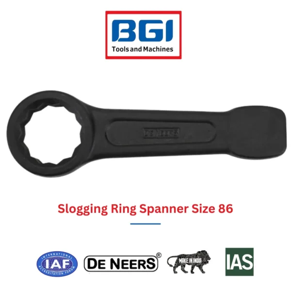 Slogging Ring Spanner Size 86 De Neers (HSN 8204)